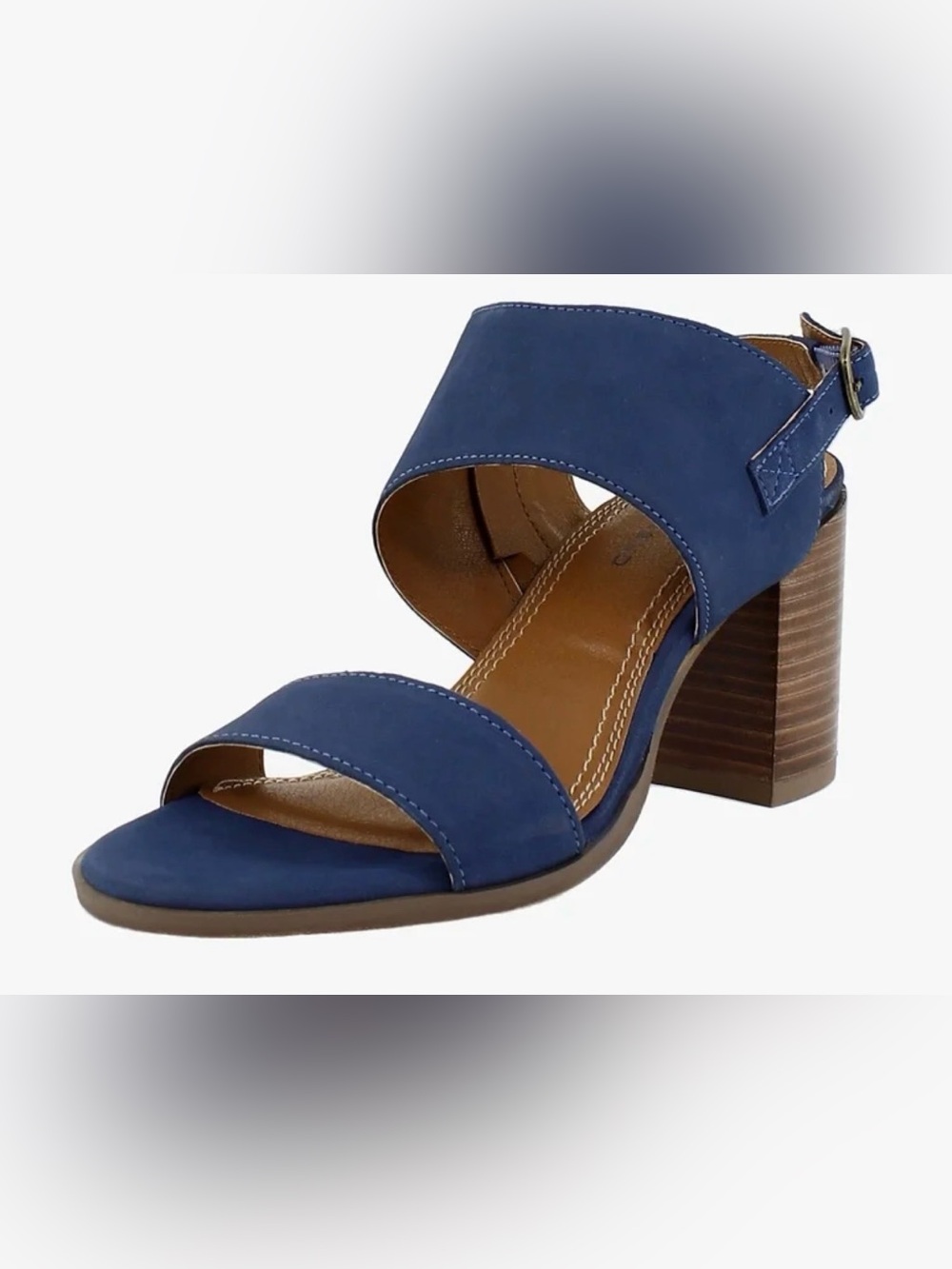 Lucky Brand Navy Block Heel Sandals